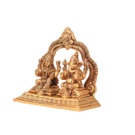 Pure Brass Ganesha Lakshmi Combined Idol - Divine Prosperity Murti | Jaipurio